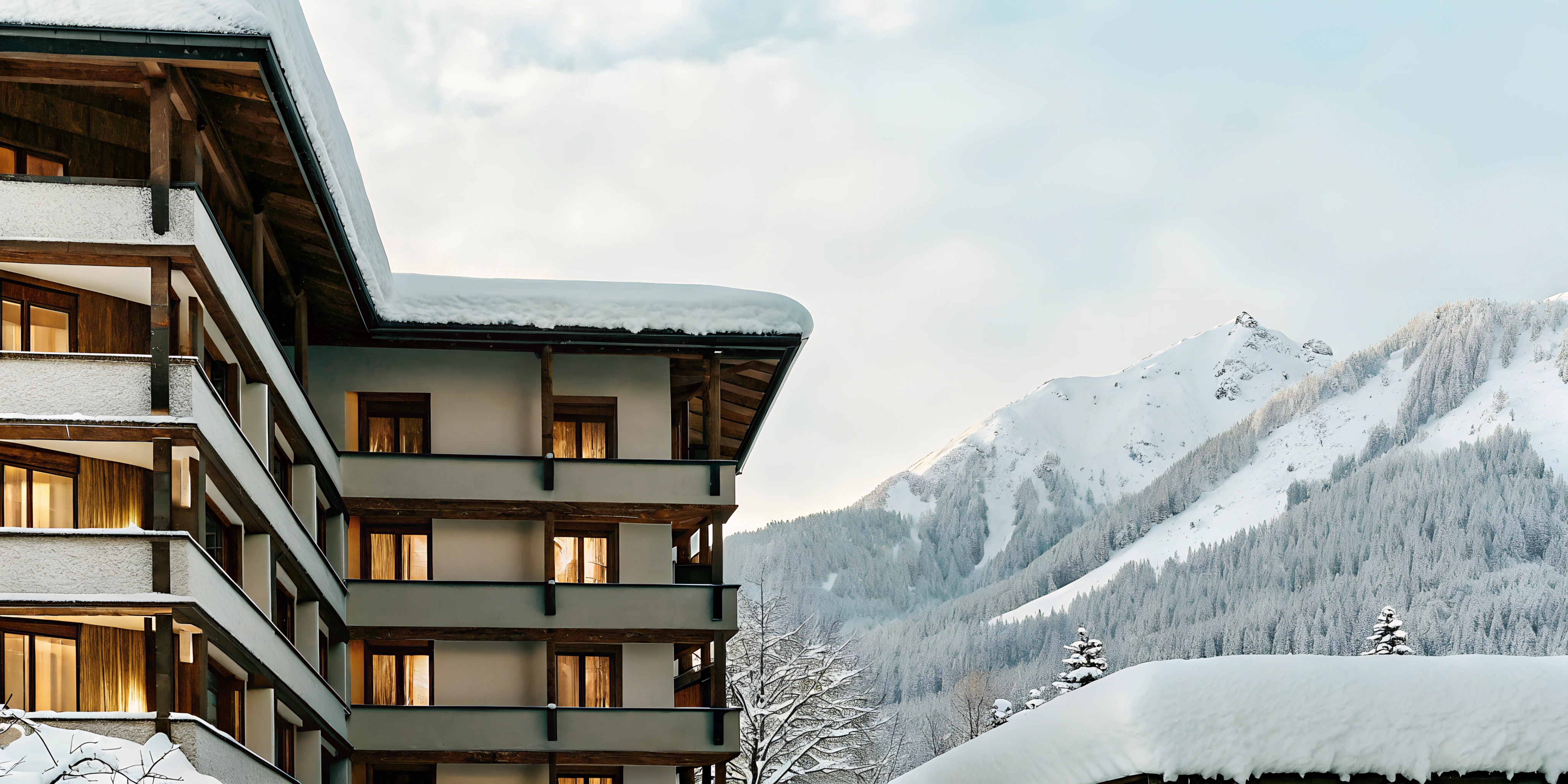 tall-hotel-building-at-winter-and-snow-and-mountai